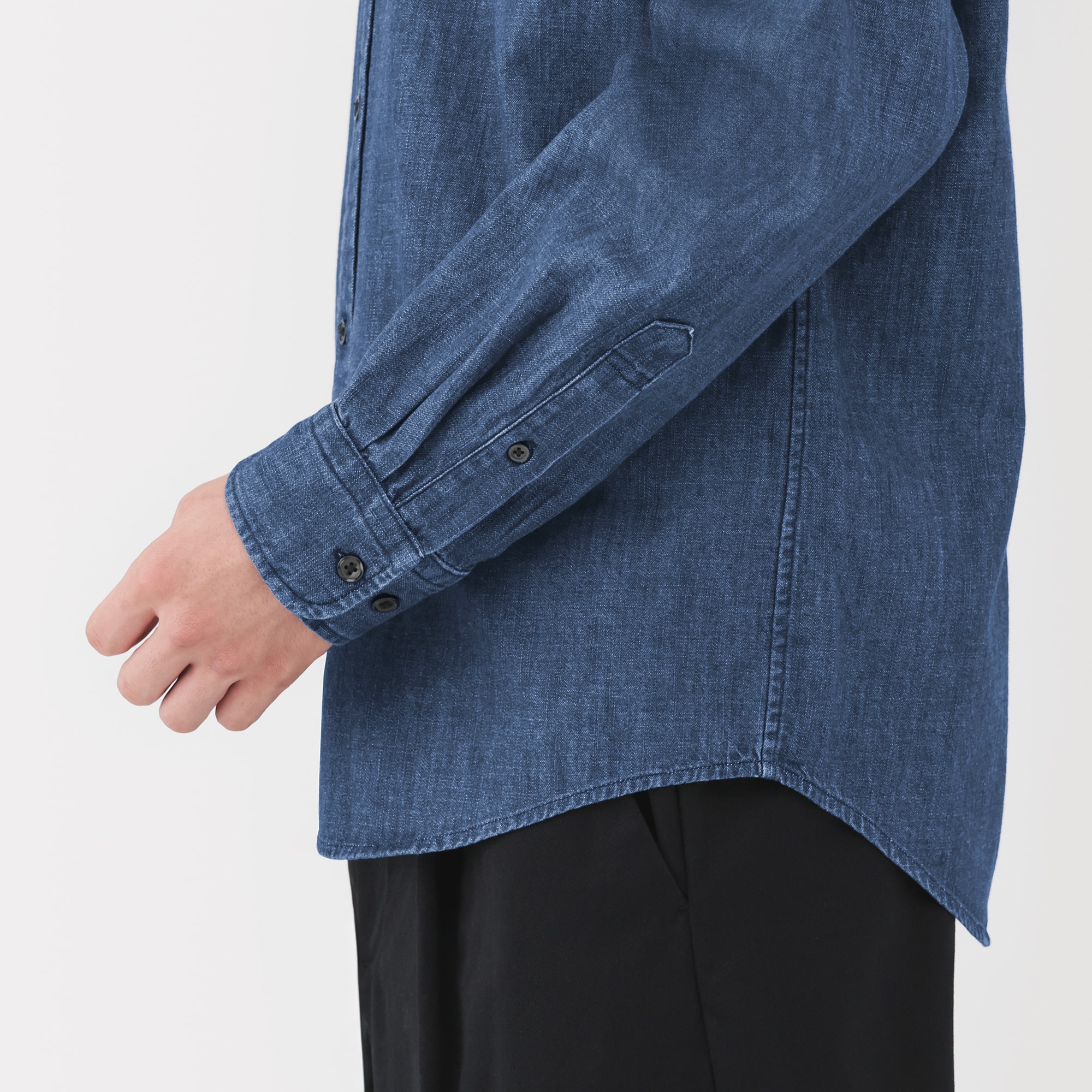 紳士　デニムシャツ