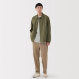 紳士　洗いざらしブロードシャツジャケット