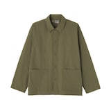 紳士　洗いざらしブロードシャツジャケット