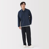 紳士　洗いざらしブロードシャツジャケット