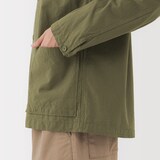 紳士　洗いざらしブロードシャツジャケット