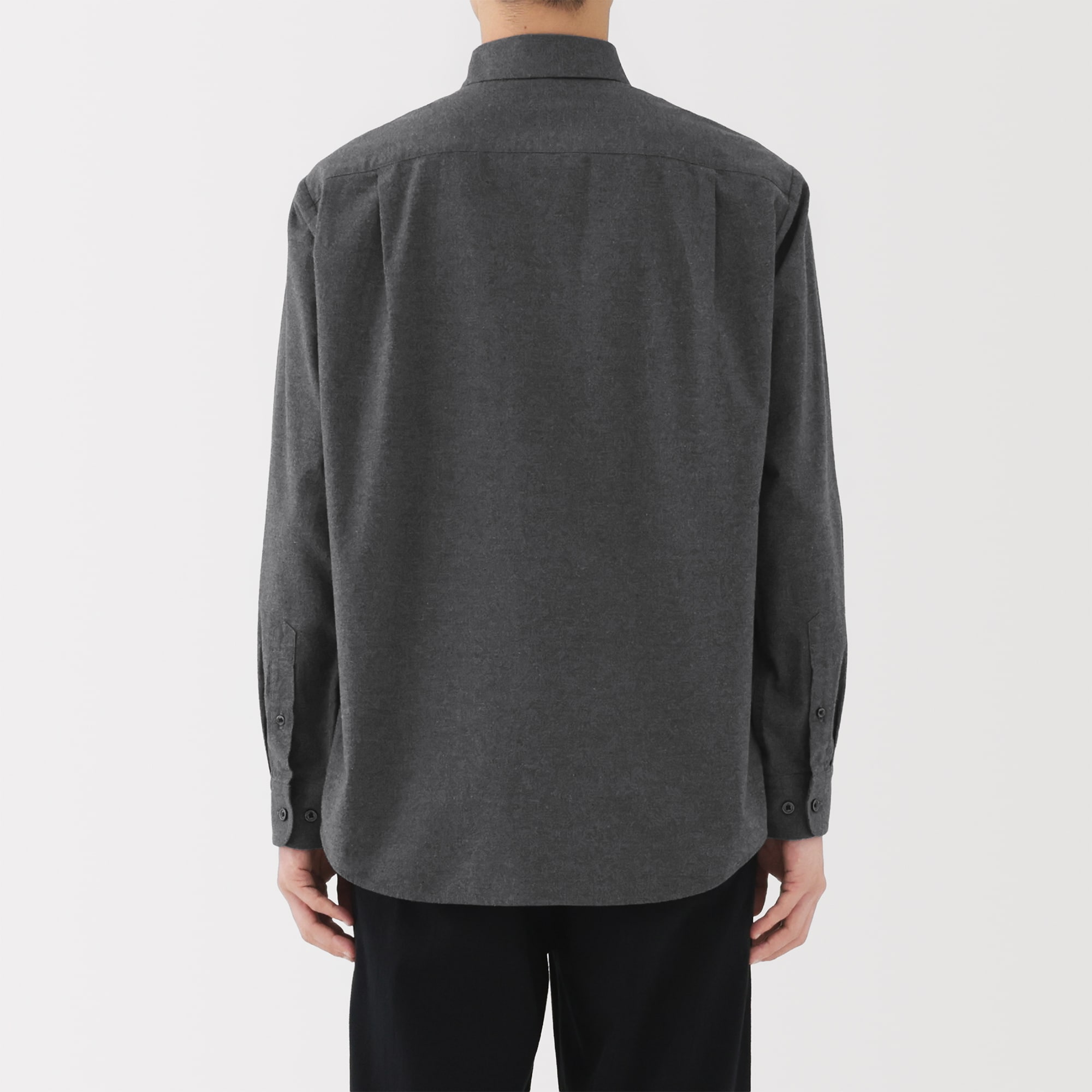 紳士 コットンウールフランネル長袖シャツ | 無印良品