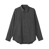 紳士　コットンウールフランネル長袖シャツ