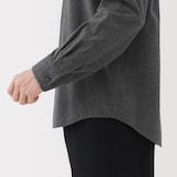 紳士　コットンウールフランネル長袖シャツ