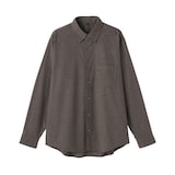 紳士　コットンウールフランネル長袖シャツ