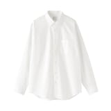 紳士　洗いざらしブロード長袖シャツ