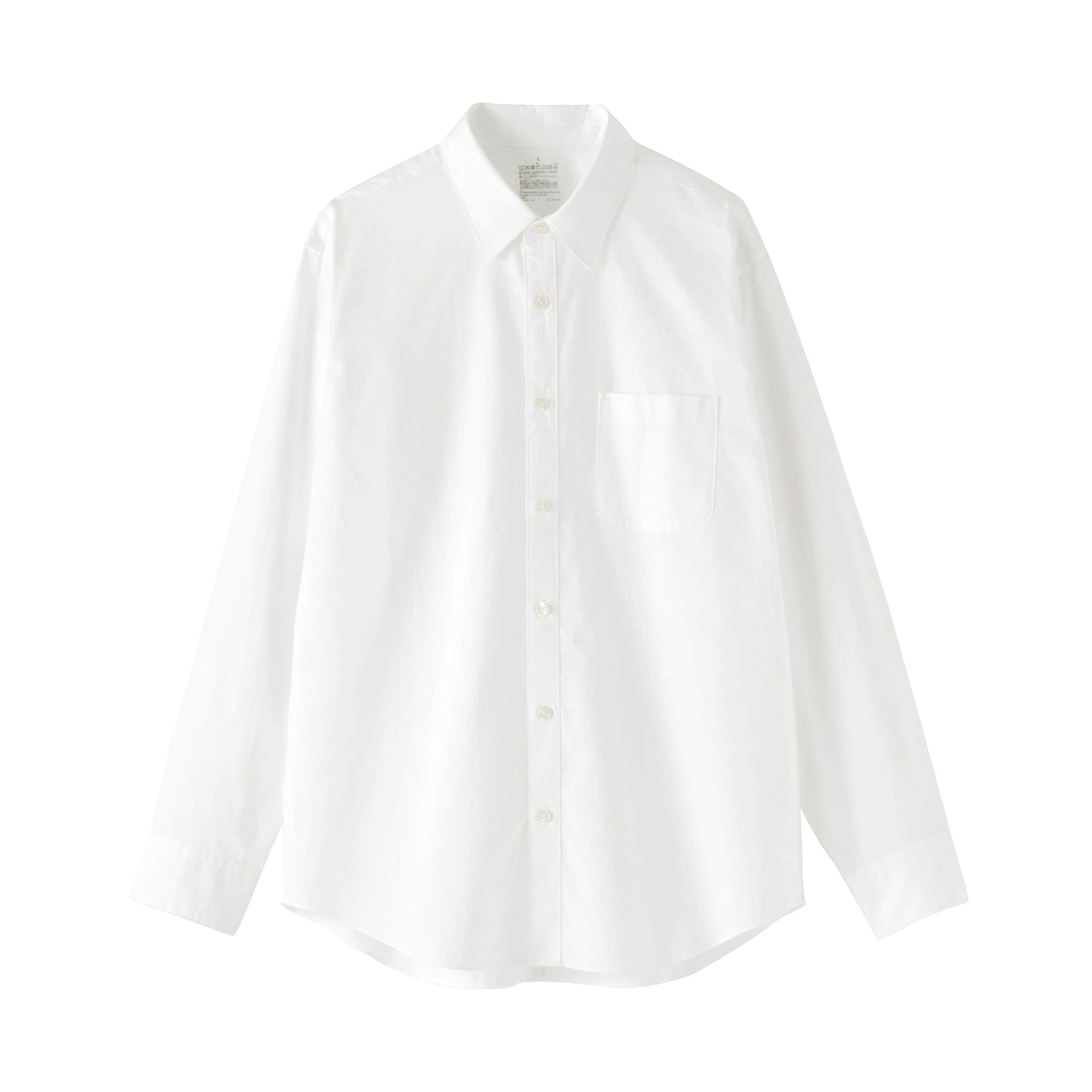 紳士　洗いざらしブロード長袖シャツ