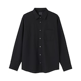 紳士　洗いざらしブロード長袖シャツ