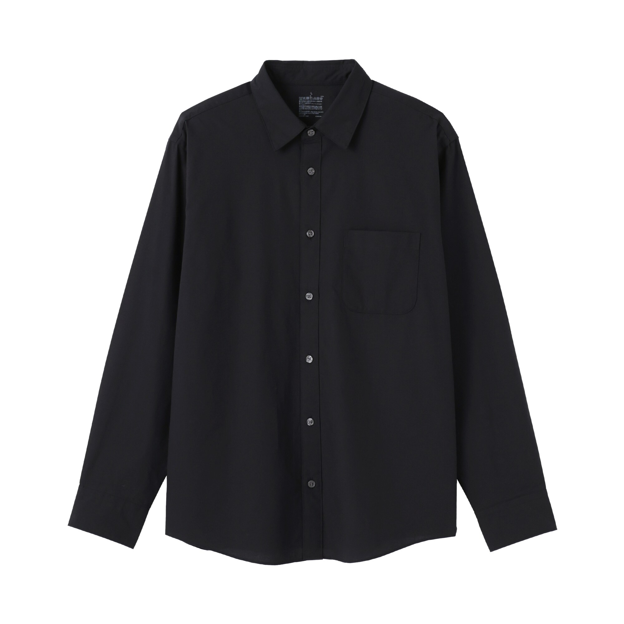 紳士　洗いざらしブロード長袖シャツ