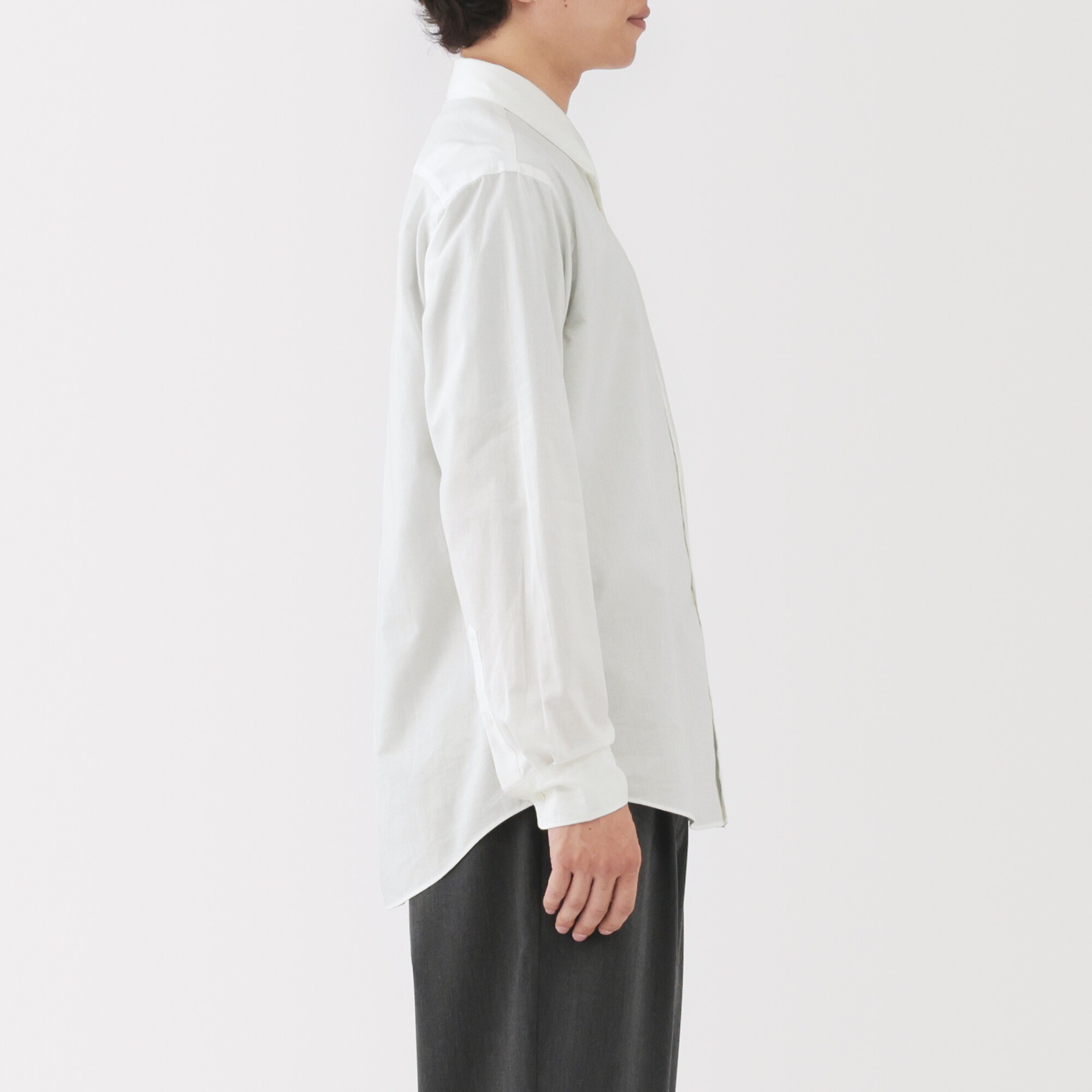 紳士 洗いざらしブロード長袖シャツ | 無印良品