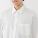 紳士　洗いざらしブロード長袖シャツ