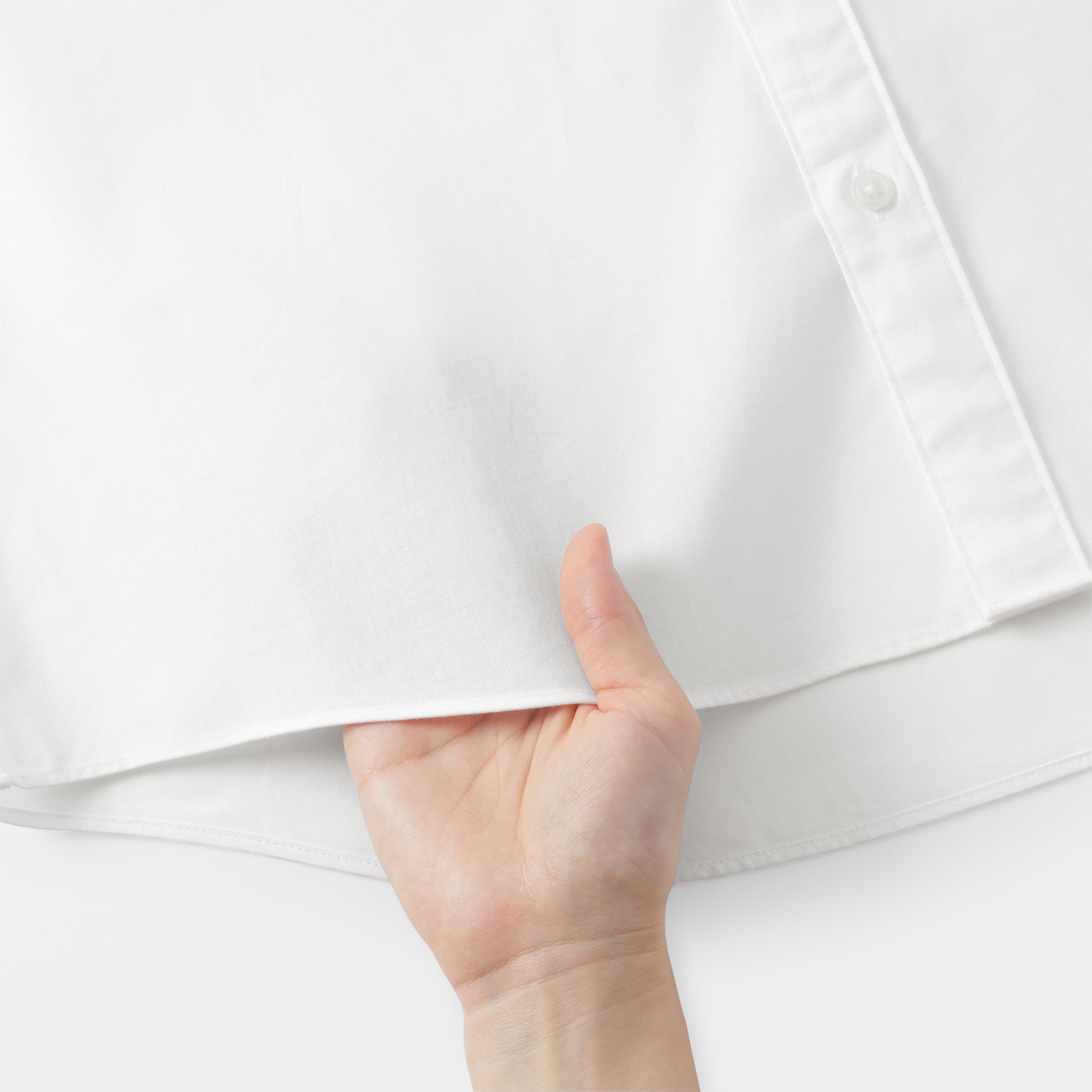 紳士　洗いざらしブロード長袖シャツ