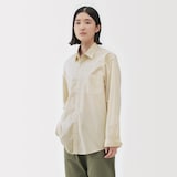 紳士　洗いざらしブロード長袖シャツ