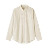 紳士　洗いざらしブロード長袖シャツ