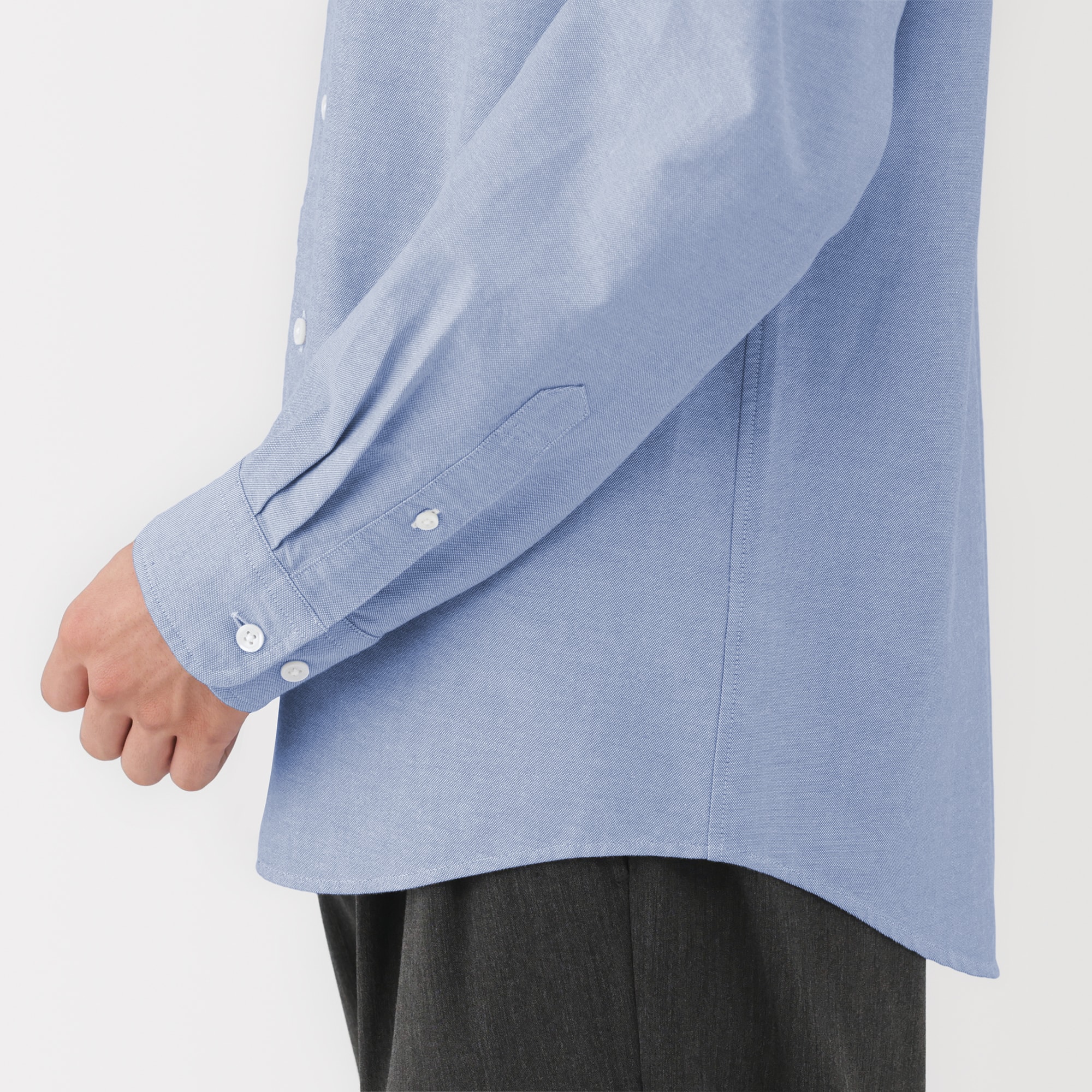 紳士 洗いざらしオックスボタンダウン長袖シャツ | 無印良品