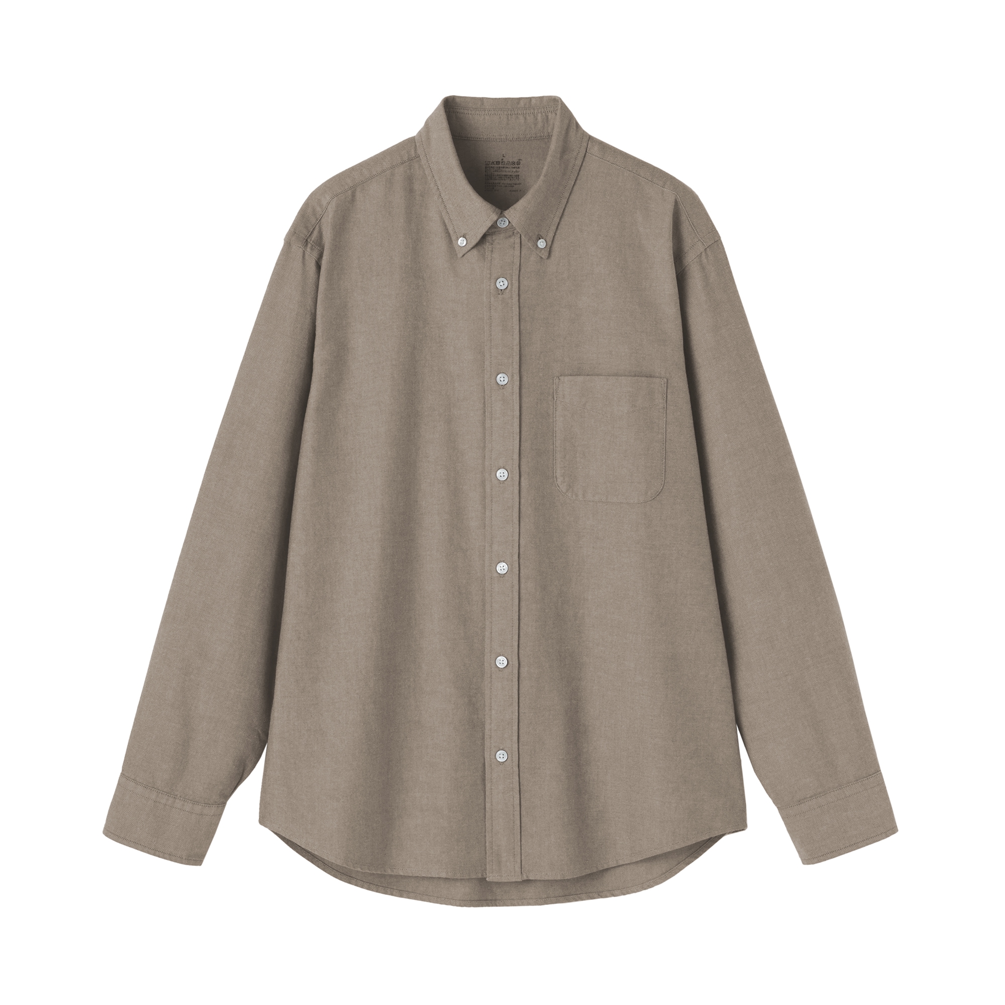 紳士　洗いざらしオックスボタンダウン長袖シャツ