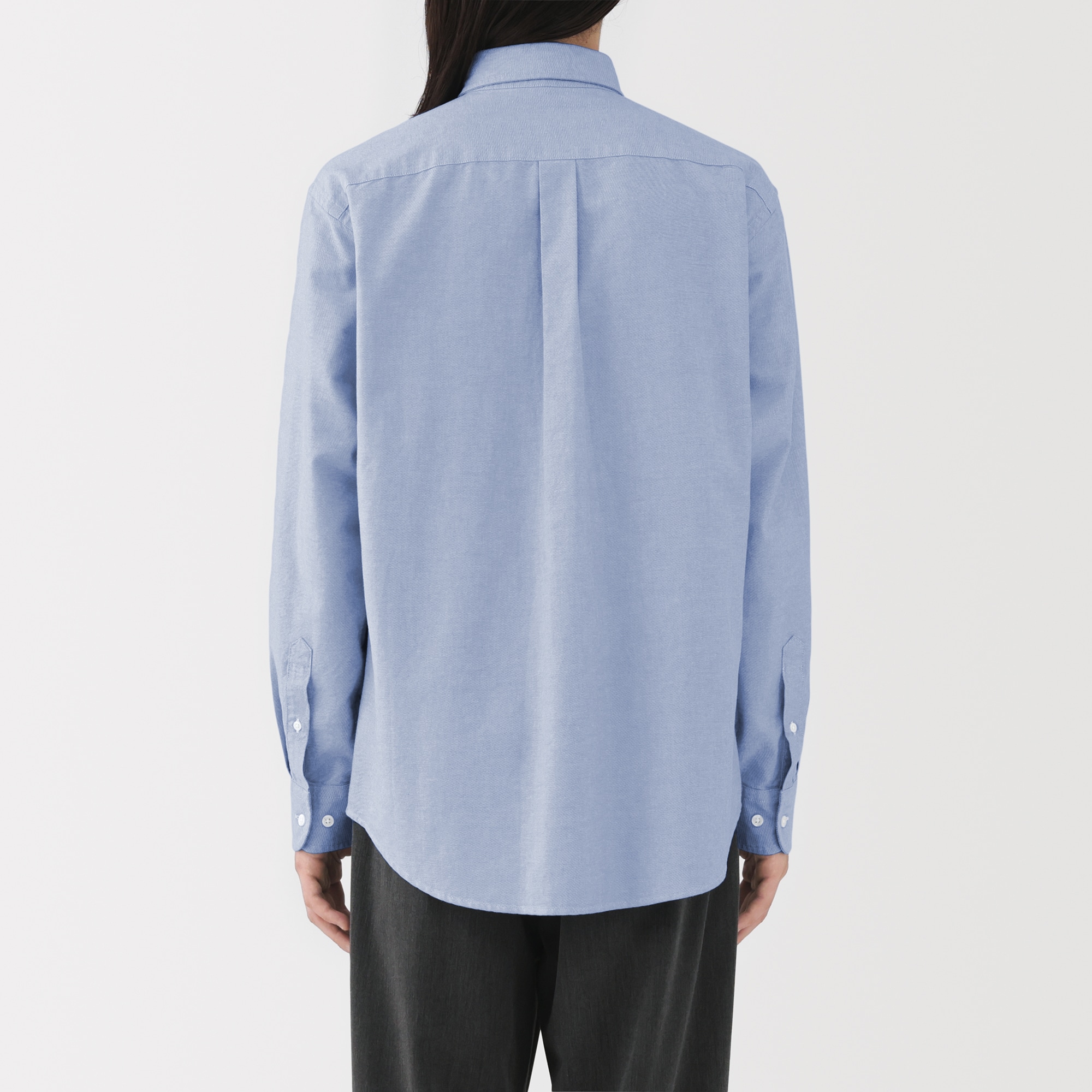 紳士 洗いざらしオックスボタンダウン長袖シャツ | 無印良品