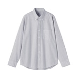 紳士　洗いざらしオックスボタンダウン長袖シャツ