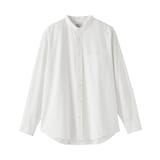 紳士　洗いざらしオックススタンドカラー長袖シャツ