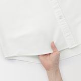 紳士　洗いざらしオックススタンドカラー長袖シャツ