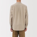 紳士　洗いざらしオックススタンドカラー長袖シャツ