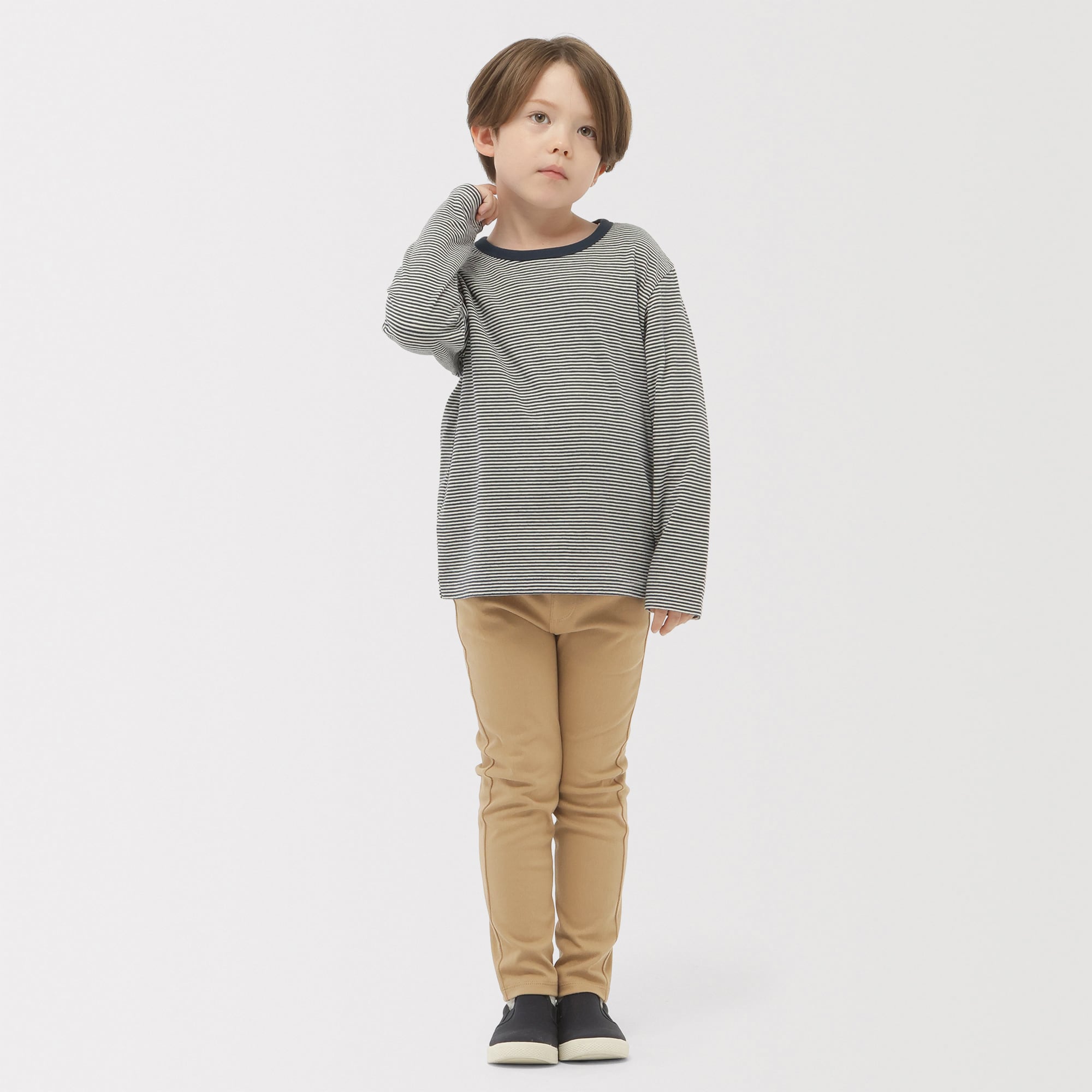 キッズ　ジャージーストレッチツイルレギンスパンツ