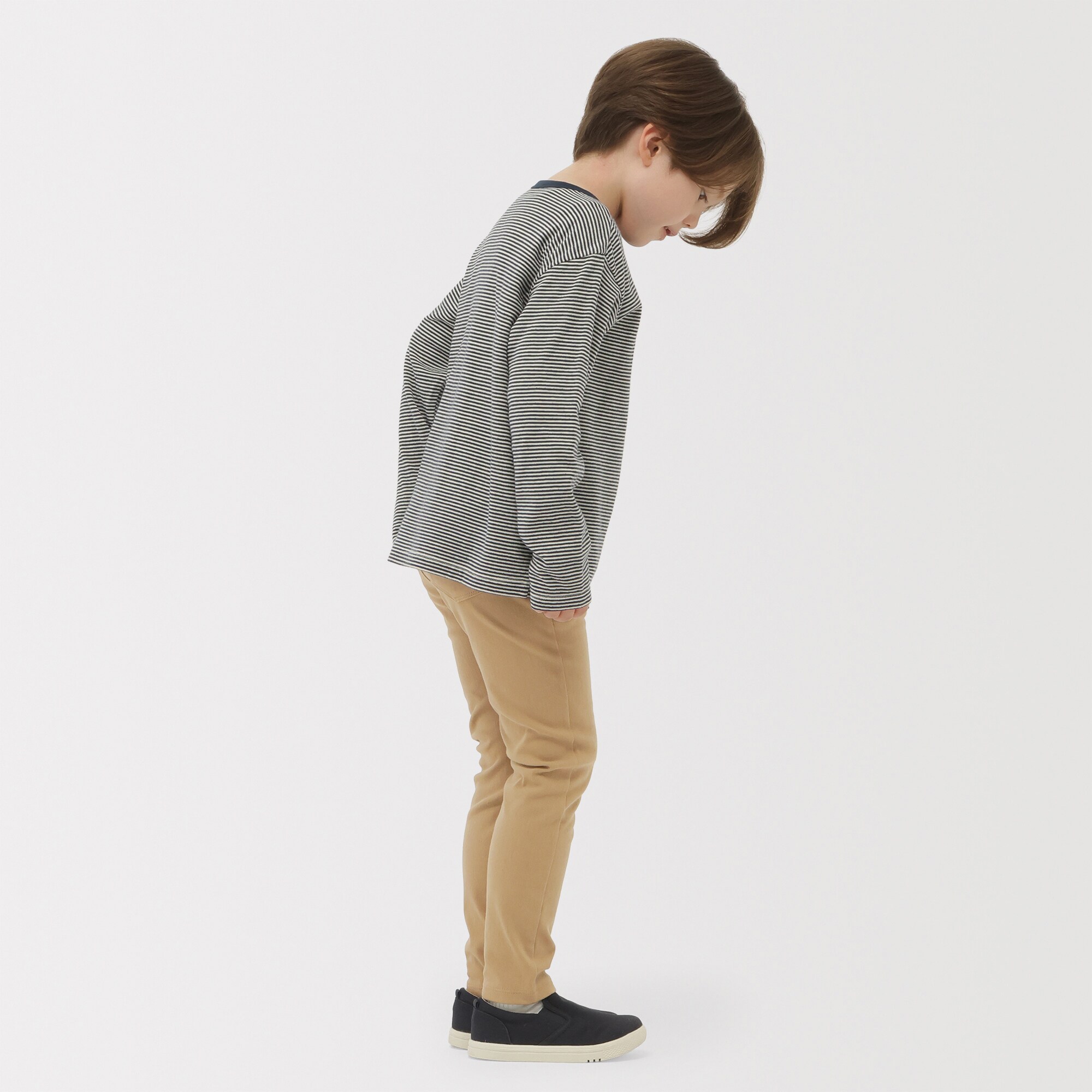 キッズ　ジャージーストレッチツイルレギンスパンツ