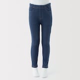 キッズ　ジャージーストレッチデニム調レギンスパンツ