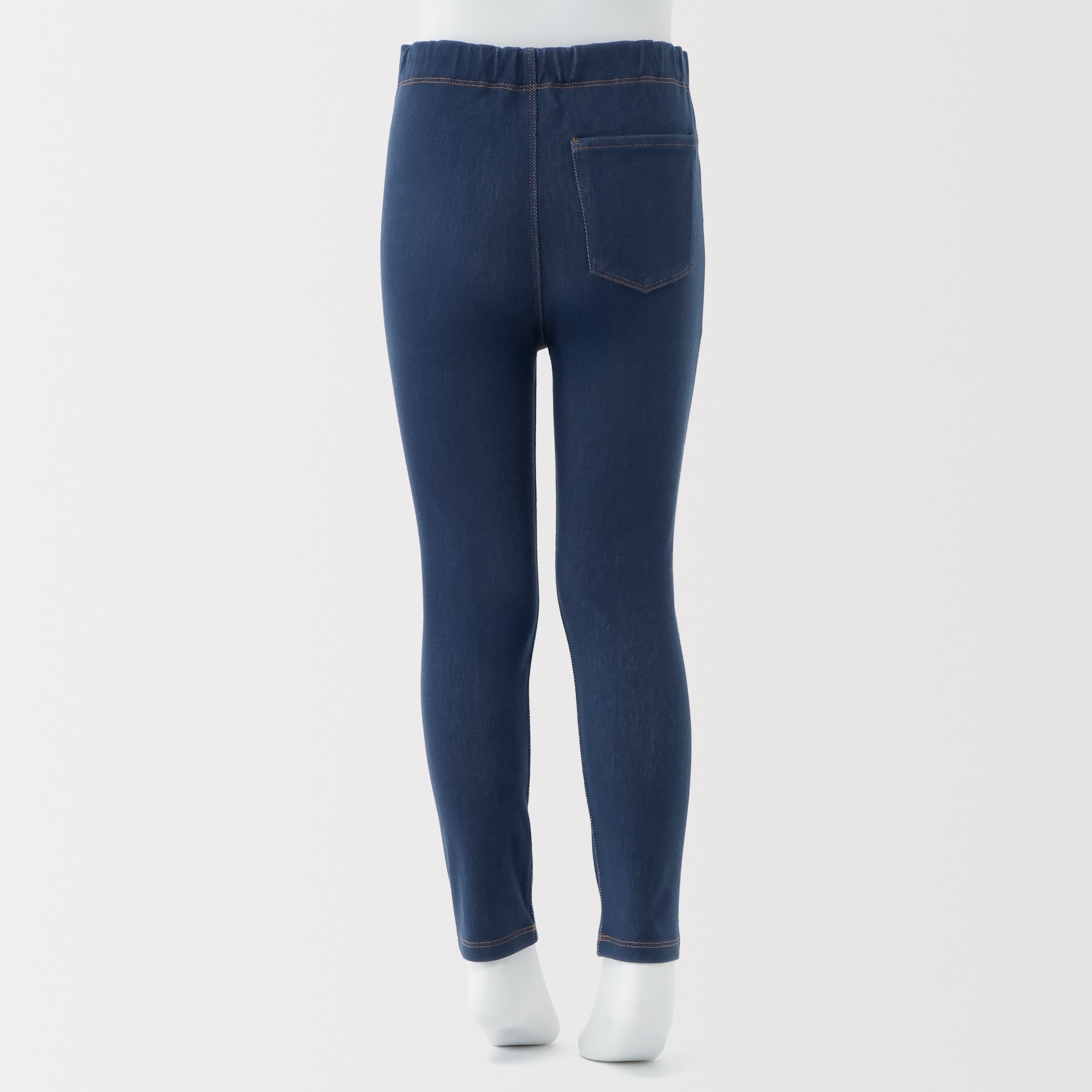 キッズ　ジャージーストレッチデニム調レギンスパンツ