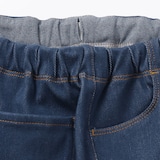 キッズ　ジャージーストレッチデニム調レギンスパンツ