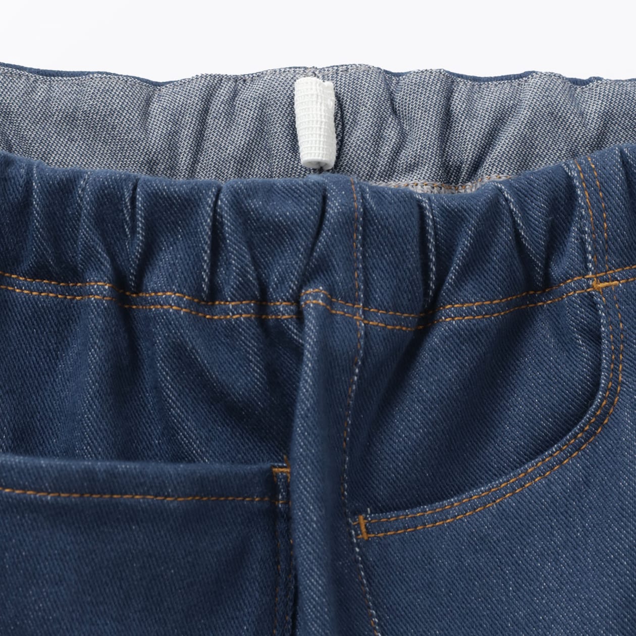 キッズ　ジャージーストレッチデニム調レギンスパンツ