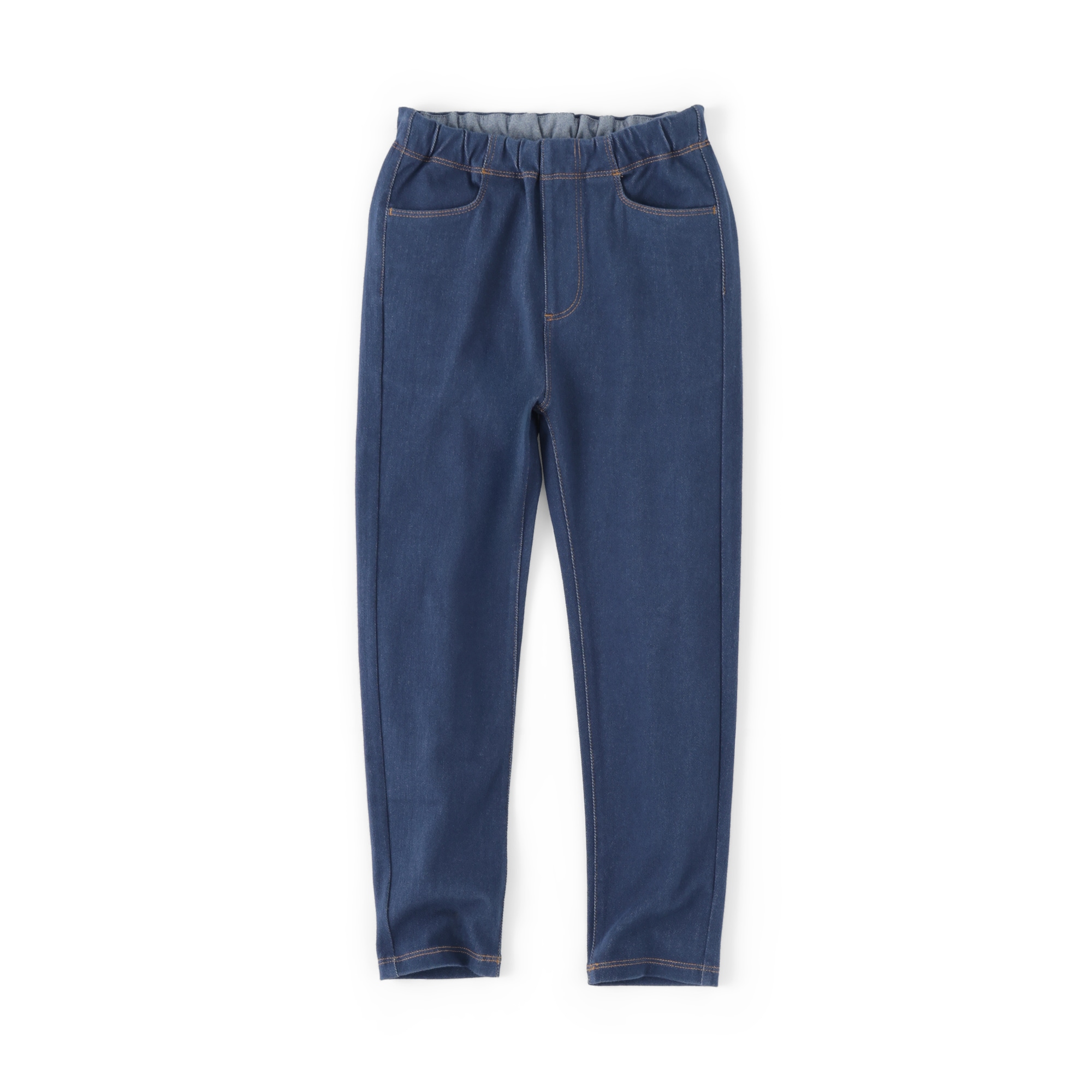 キッズ　ジャージーストレッチデニム調レギンスパンツ