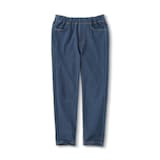 キッズ　ジャージーストレッチデニム調レギンスパンツ