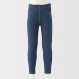 キッズ　ジャージーストレッチデニム調レギンスパンツ