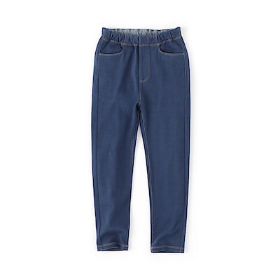 キッズ　ジャージーストレッチデニム調レギンスパンツ