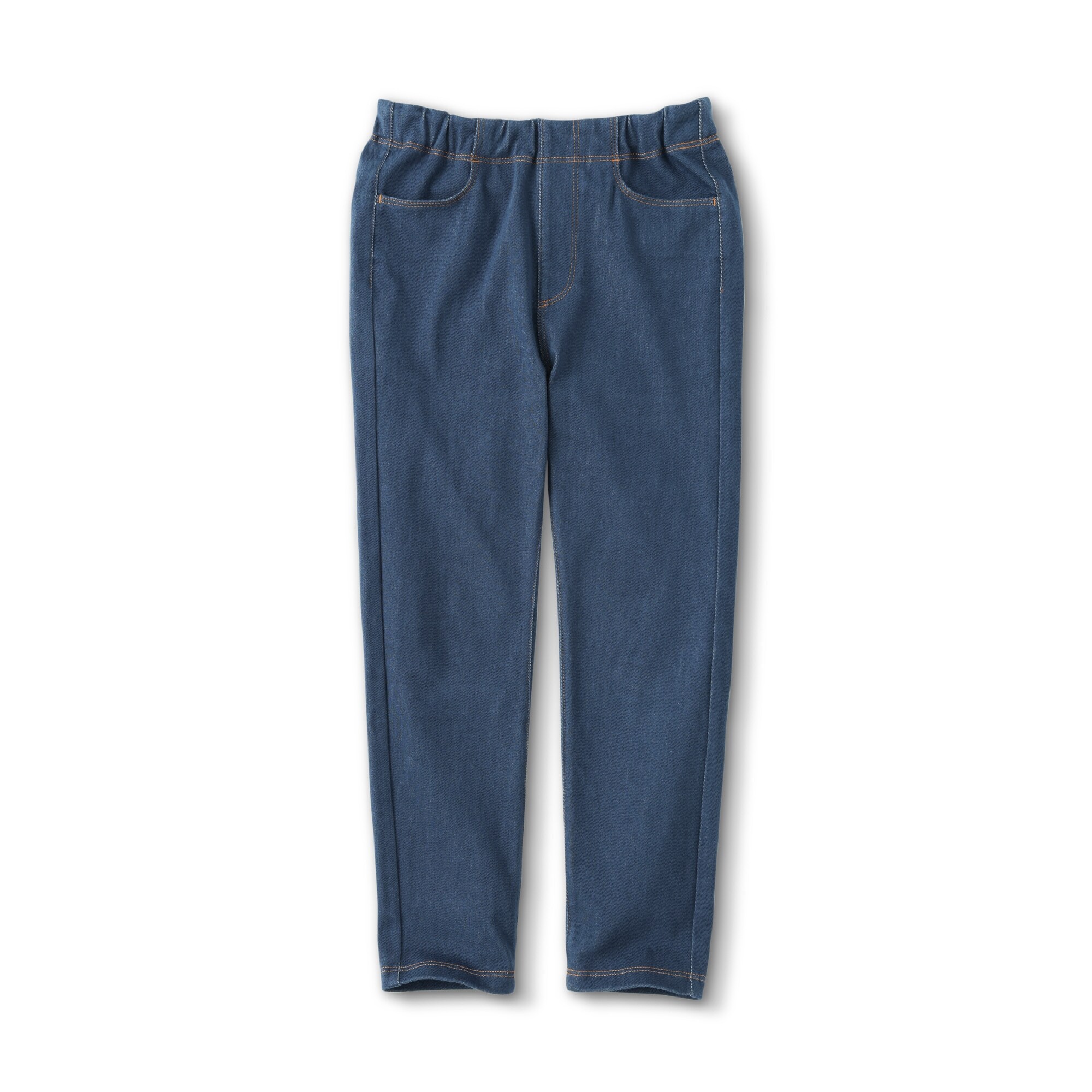 キッズ　ジャージーストレッチデニム調レギンスパンツ