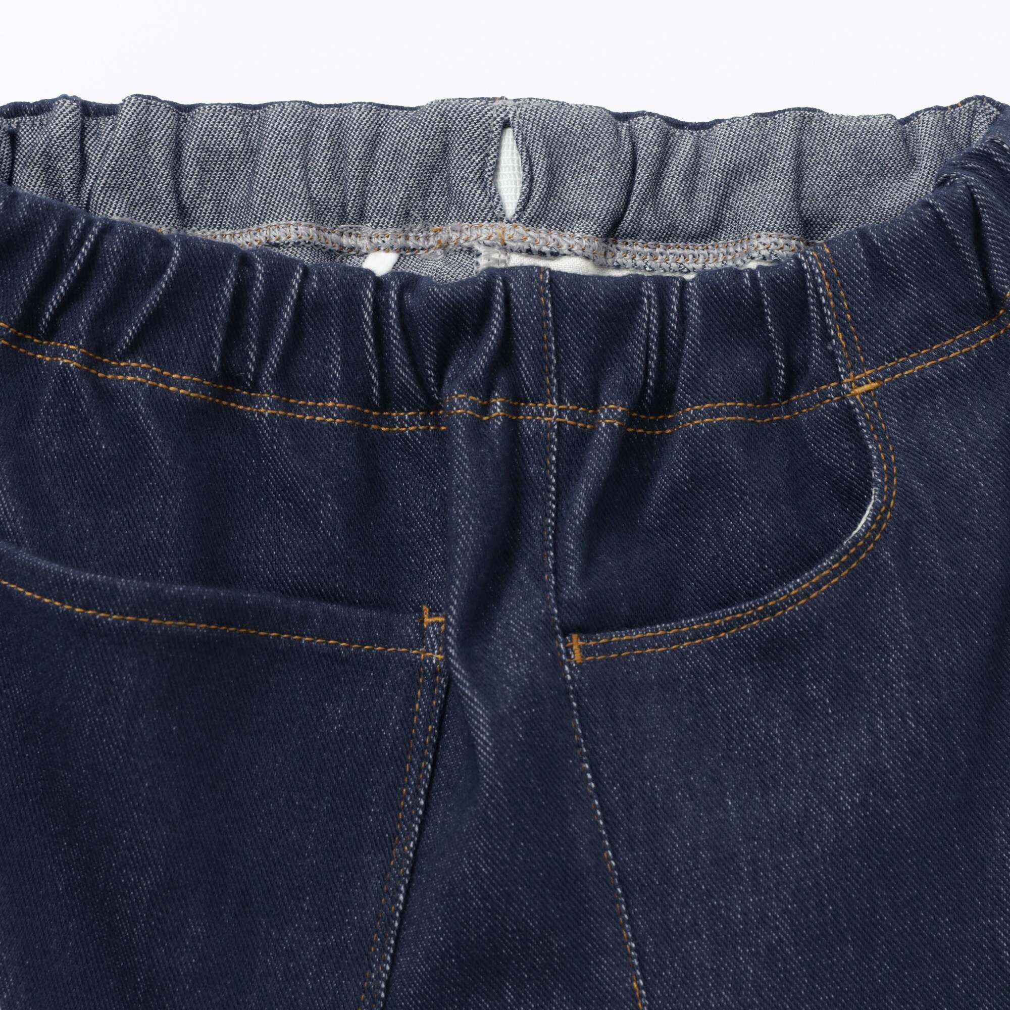 キッズ　ジャージーストレッチデニム調レギンスパンツ