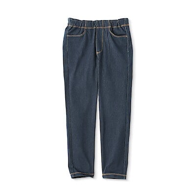 キッズ　ジャージーストレッチデニム調レギンスパンツ