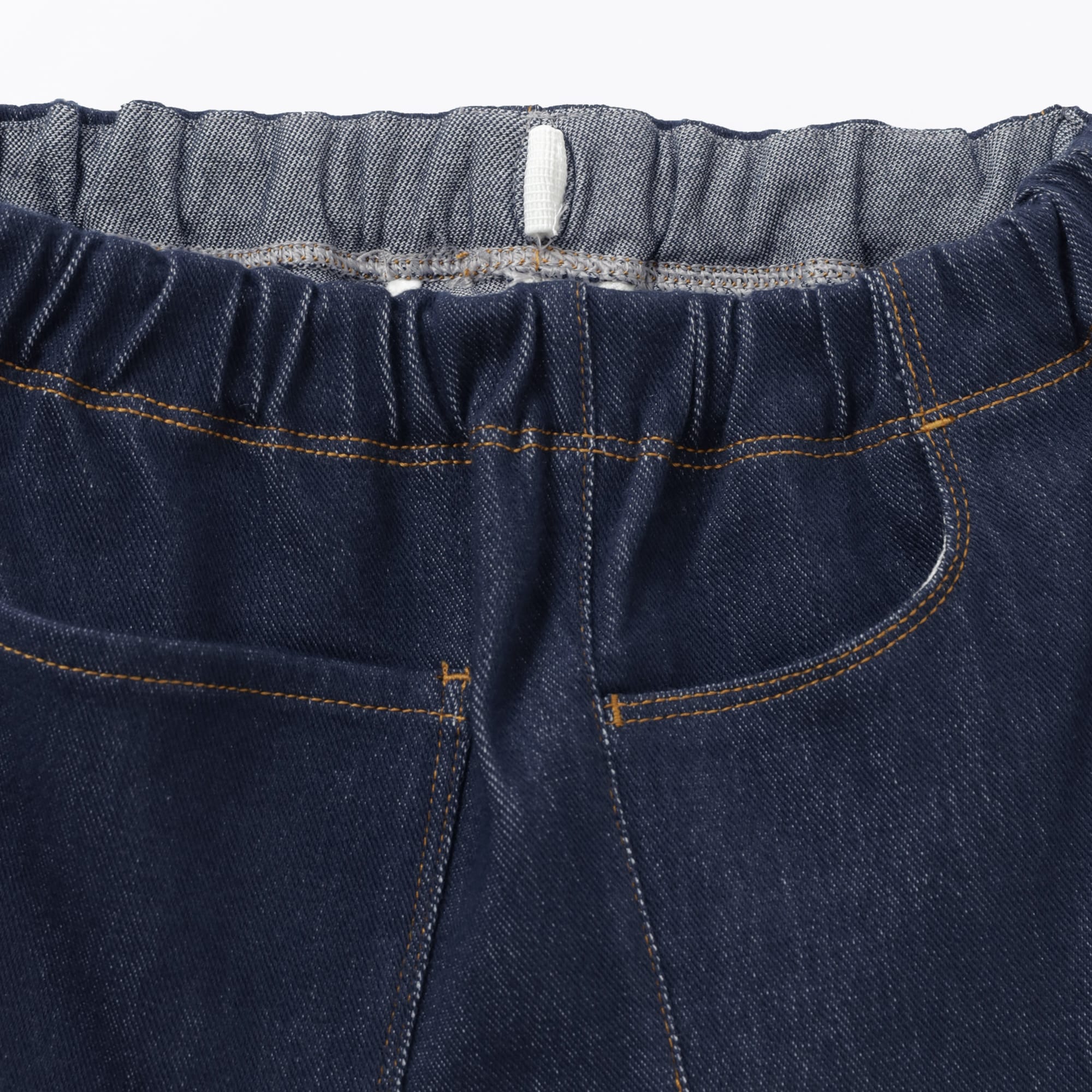 キッズ　ジャージーストレッチデニム調レギンスパンツ