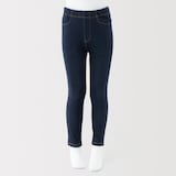 キッズ　ジャージーストレッチデニム調レギンスパンツ