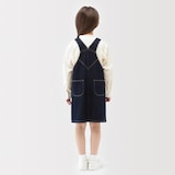 キッズ　木の実から作ったカポック混デニムジャンパースカート