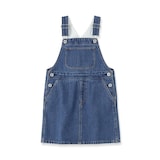 キッズ　木の実から作ったカポック混デニムジャンパースカート