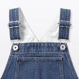 キッズ　木の実から作ったカポック混デニムジャンパースカート