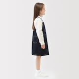 キッズ　木の実から作ったカポック混デニムジャンパースカート