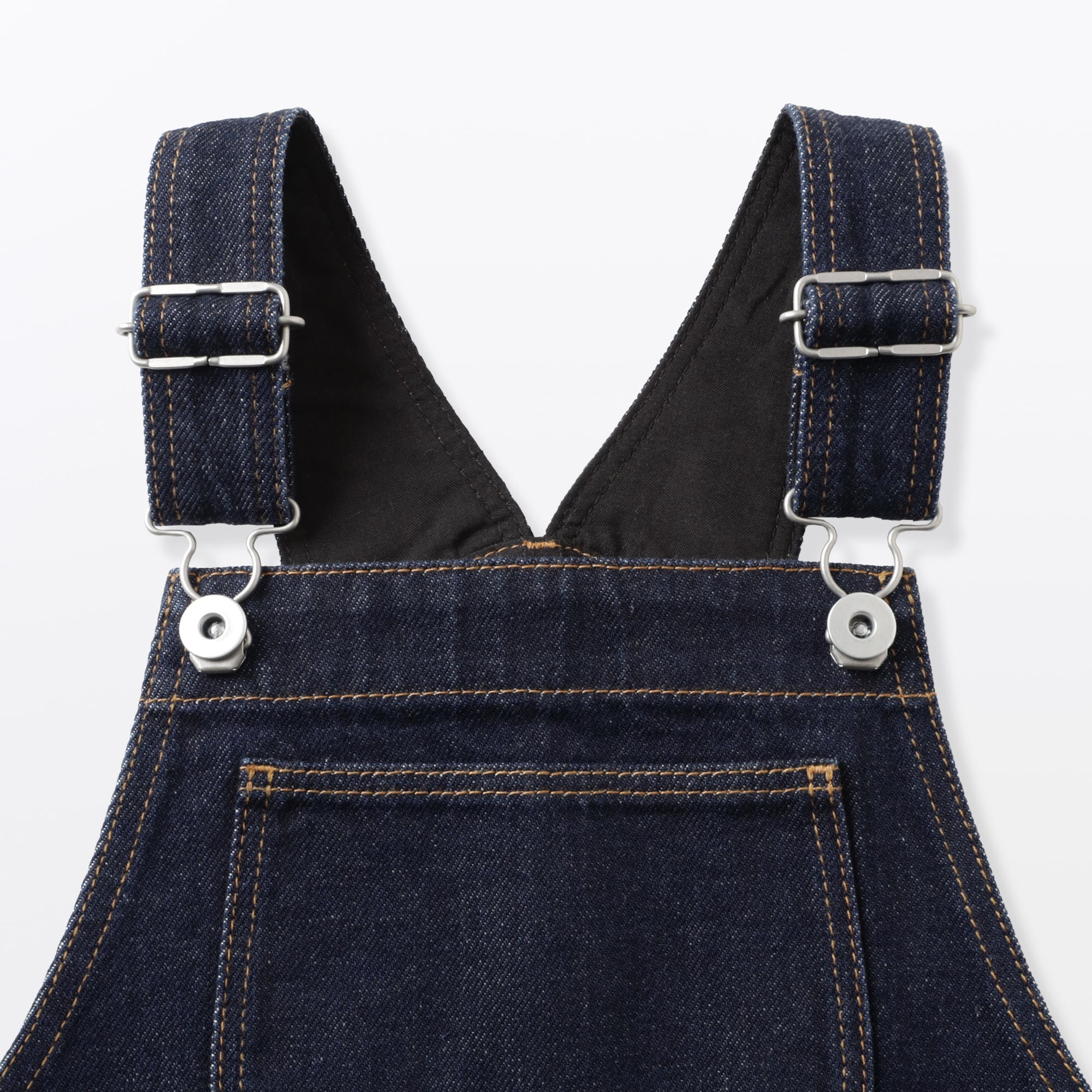 キッズ　木の実から作ったカポック混デニムジャンパースカート