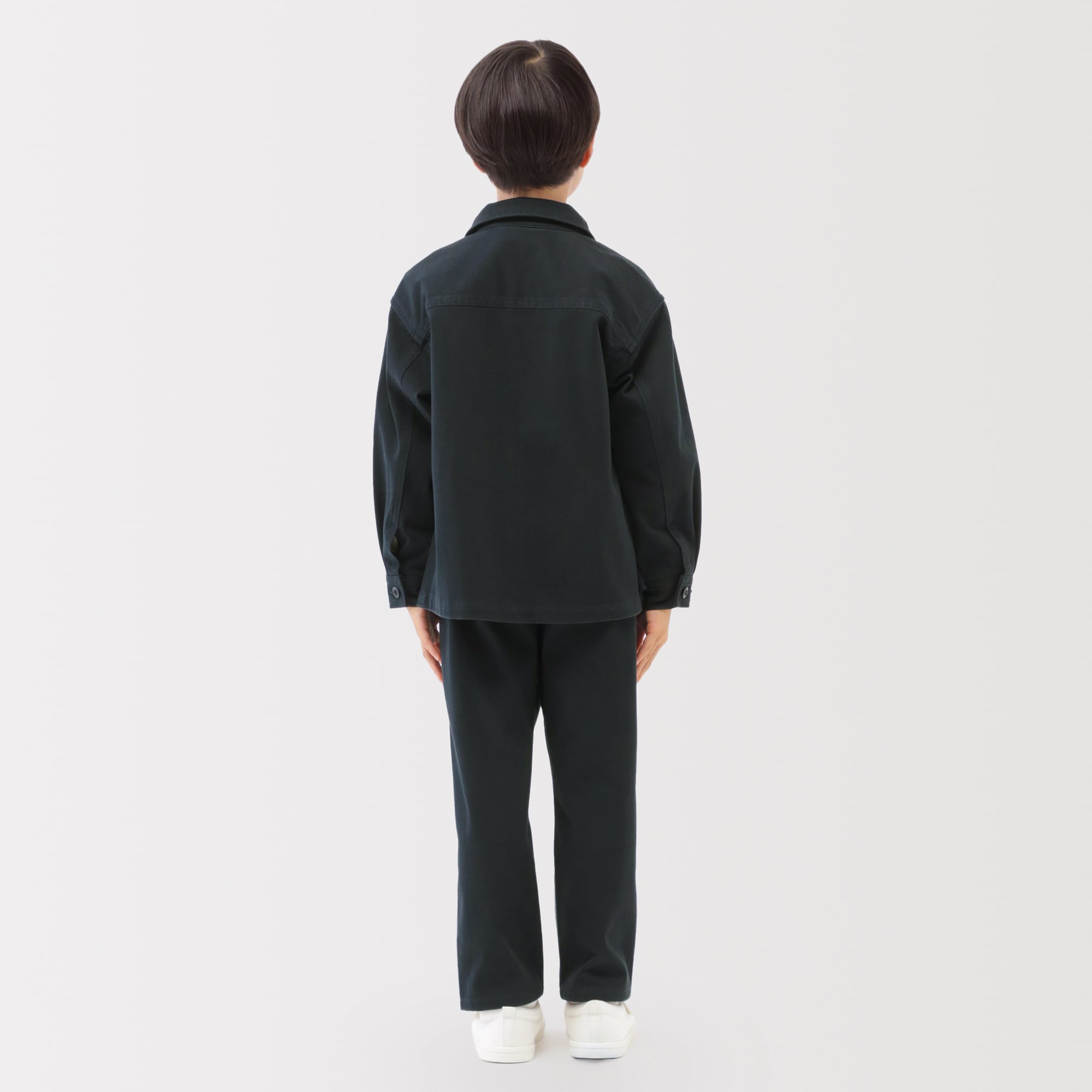 キッズ　縦横ストレッチヘリンボーンベイカーパンツ