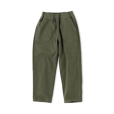【８月中旬発売予定】キッズ　縦横ストレッチヘリンボーンベイカーパンツ