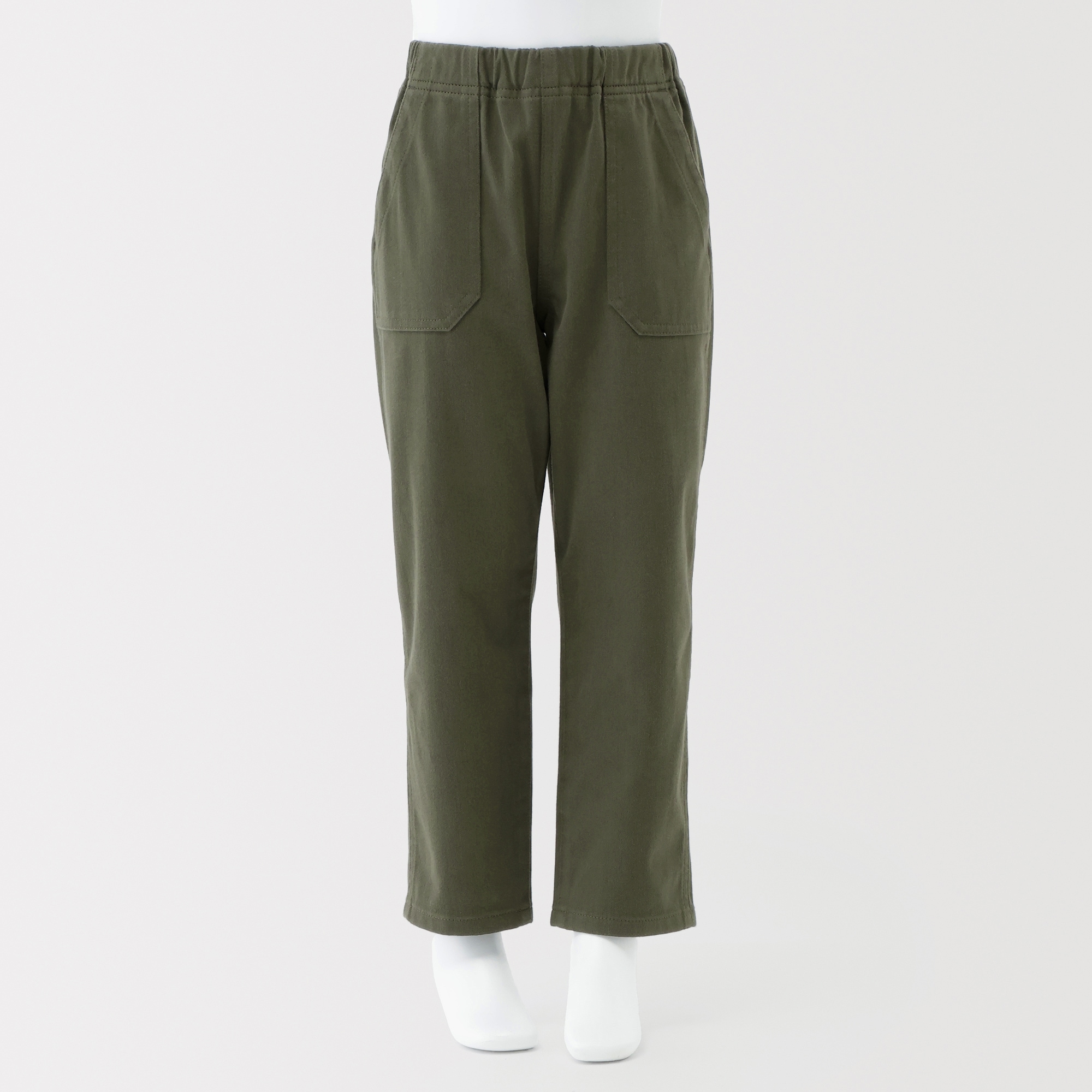 キッズ　縦横ストレッチヘリンボーンベイカーパンツ