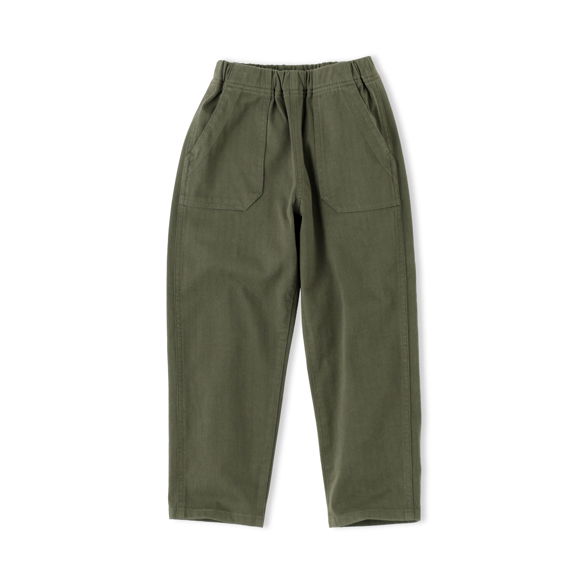 キッズ　縦横ストレッチヘリンボーンベイカーパンツ