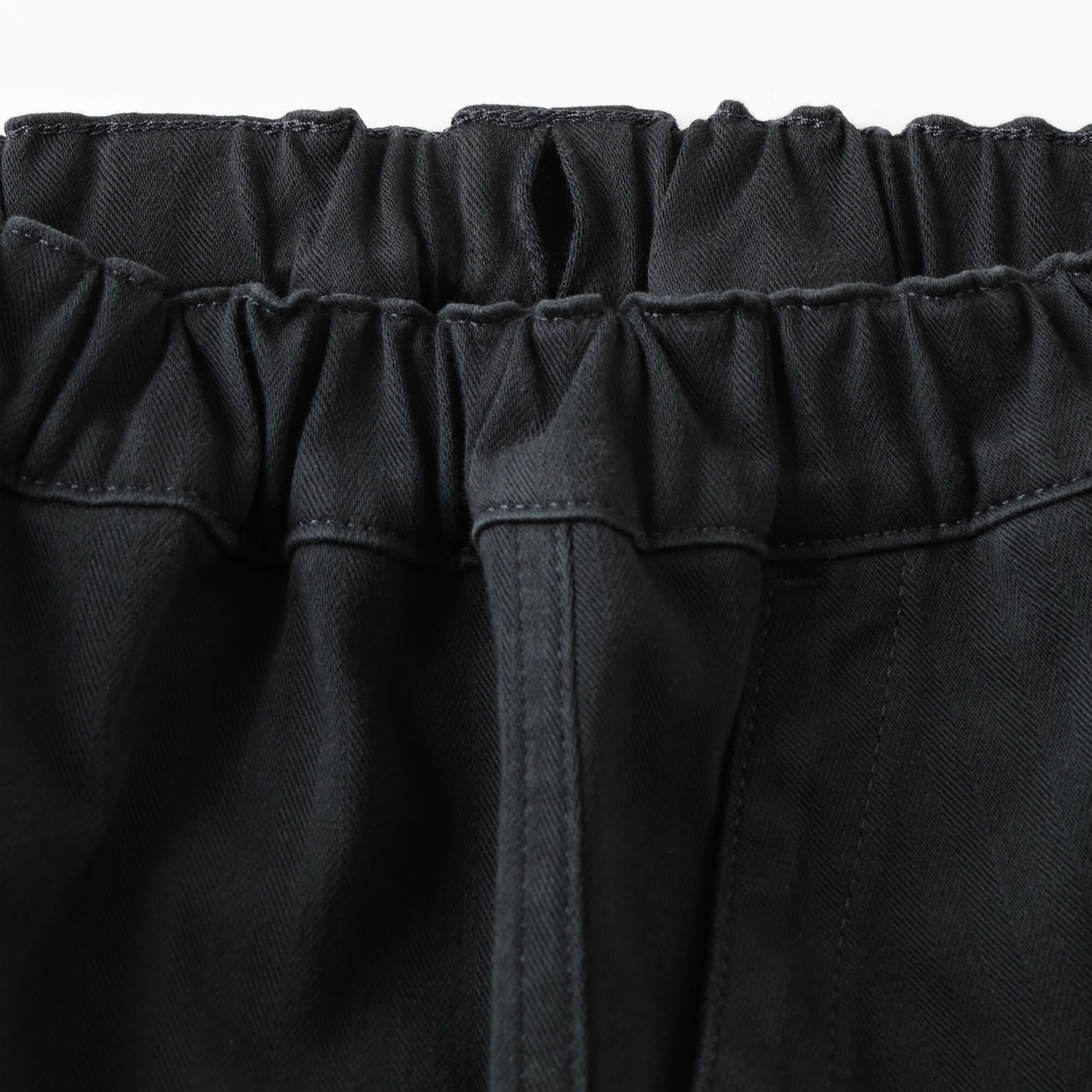 キッズ　縦横ストレッチヘリンボーンスカート